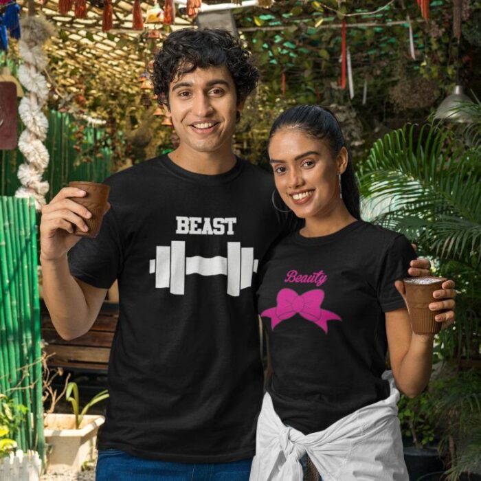 Beauty and Beast Couple T-Shirts
