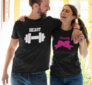 Beauty and Beast Couple T-Shirts