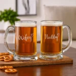 hubby-wifey-couple-beer-mugs