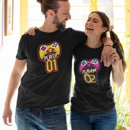 Player 1 Player 2 Couple T-shirt
