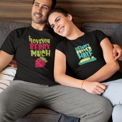 Butter Half Berry Much Couple T-shirt - Image 3