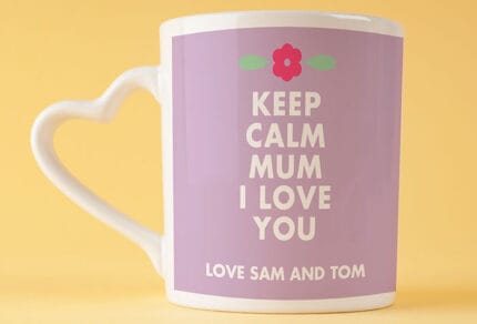 Keep Calm I Love You Mum Mug with Coaster - Image 6