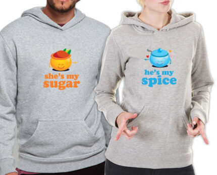 Sugar and Spice Couple Sweatshirts - Image 17