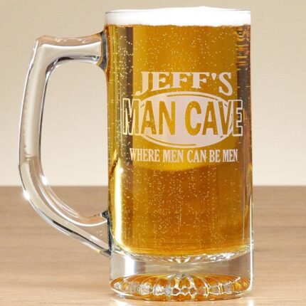 Personalized Engraved Man Cave Beer Mug - Image 8