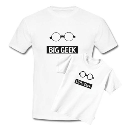 Big Geek and Little Geek Parent and Child T-shirt