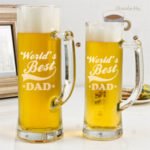 Engraved World's Best Dad Beer Mug