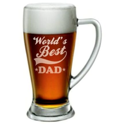 Engraved World's Best Dad Beer Mug - Image 5