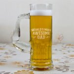 Engraved Worlds Most Awesome Dad Beer Mugs