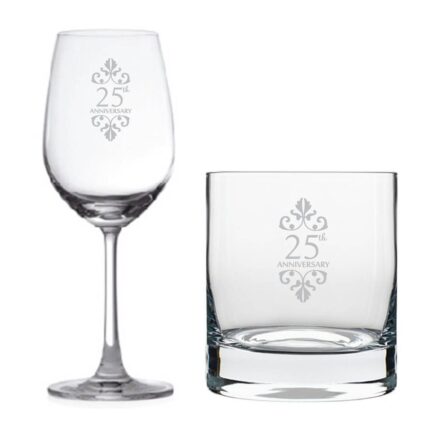 25th Anniversary Whiskey Wine Glass - Image 2