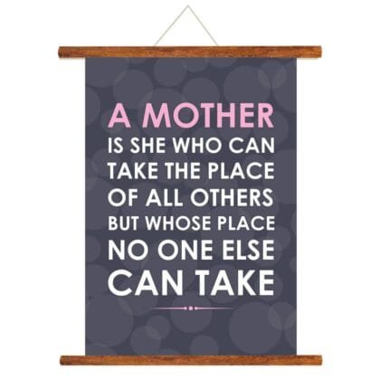 A Mother Scroll Greeting Card