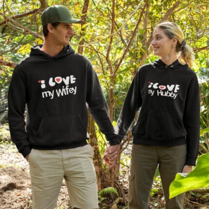 I Love Wifey Hubby Couple Sweatshirt - Image 4