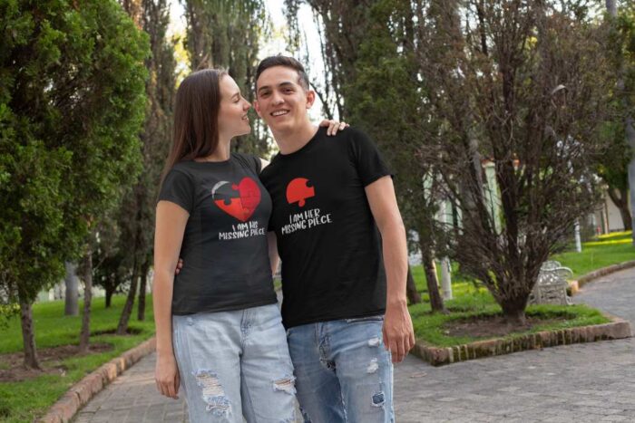puzzle piece couple tshirt