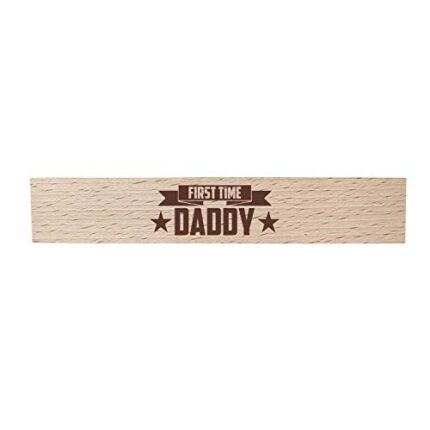 Birthday Gifts for New Dad Handmade Wooden Pen with Pen Box First Time Daddy Engraved - Rectangle - Image 3