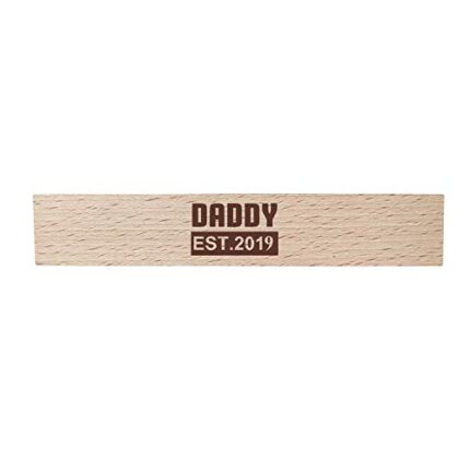 Gifts for New Dad Handmade Wooden Pen with Pen Box Dad Handmade Wooden Pen with Pen Boxdy EST 2019 Engraved - Rectangle - Image 3