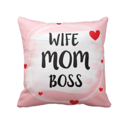 Wife Mom Boss Cushion Cover - Image 3