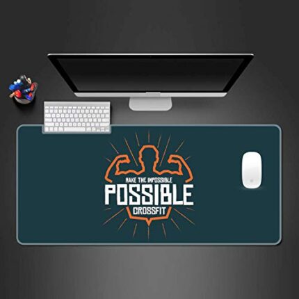 TheYaYaCafe New Year Christmas Gifts Motivational Quote Printed Large Mousepad for Computer, PC, Laptop - Make The Impossible Possible - Image 4