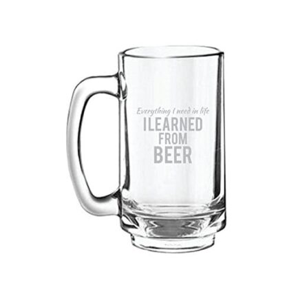 Everything I Need in Life Engraved Beer Mug with Quotes - Playboy Beer 357ml - Image 3