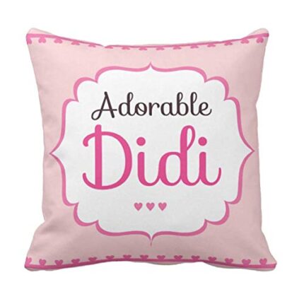 Awesome Jiju Adorable Didi Canvas Fabric Cushion Cover, 16X16 inches (Green) - Set of 2 - Image 4
