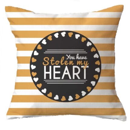 Personalized You Have Stolen My Heart Love Cushion Covers set of 4 - Image 6