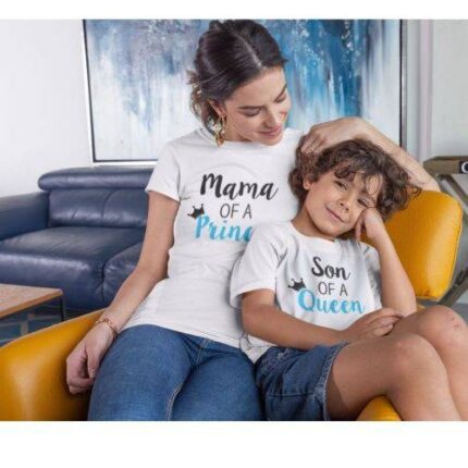 Mother of Prince Son of Queen Matching Family Tshirts