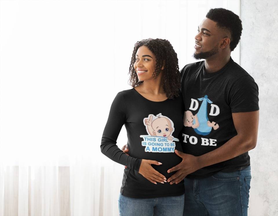 Couple maternity T shirts Giftsmate