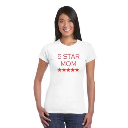 5 Star Mom and Daughter Family T-Shirt - Image 6
