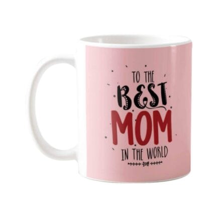 Mothers Day Gifts to The Best Mom in The World Coffee Mug with Coaster - Image 3