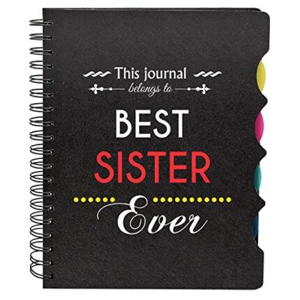 Birthday Gifts for Sister Best Sister Ever Printed Notebook A5 Size, 300 Ruled Pages Bhaidooj Birthday