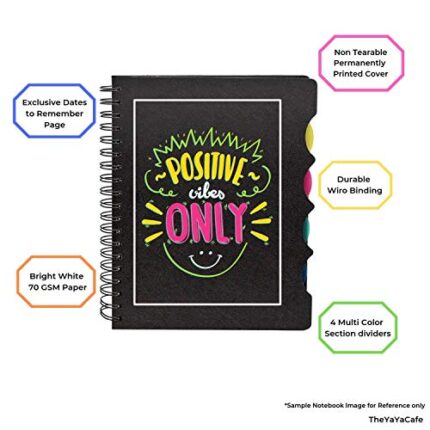 Birthday Gifts for Sister Greatest Sister in The World Printed Notebook A5 Size, 300 Ruled Pages Bhaidooj Birthday - Image 4