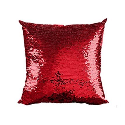 Valentine Day Gifts for Girlfriend Wife Hug Me Kiss Me Couple Magic Sequin Cushion Covers Set of 2 Love Anniversary - 20 x 20 inches - Image 7