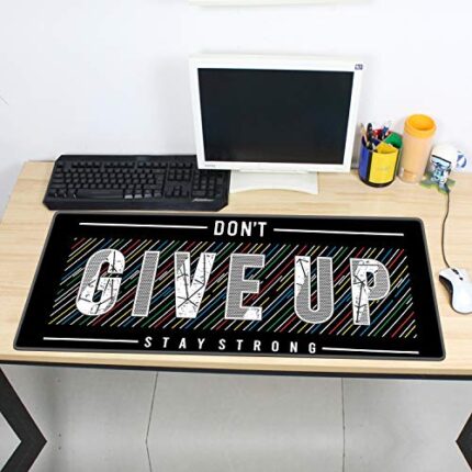 TheYaYaCafe New Year Christmas Gifts Motivational Quote Printed Large Mousepad for Computer, PC, Laptop - Don’t Give Up Stay Strong - Image 3