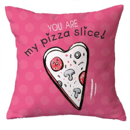 Sweety Pie Pizza Slice Couple Cushion Covers Set of 2 - Image 3