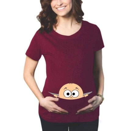 Peek a Boo Maternity T-shirt - Image 3