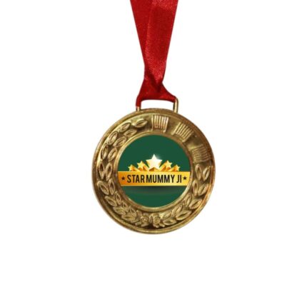 Star Mummy Ji Printed Award Medal - Golden, Alloy - Image 2