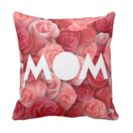 Red Rose Mom Cushion Cover - Image 3