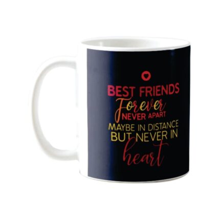 Friendship Day Gifts For Best Friends Forever Never Apart Set Of 3 Mug, Coaster, Cushion Cover - Image 4