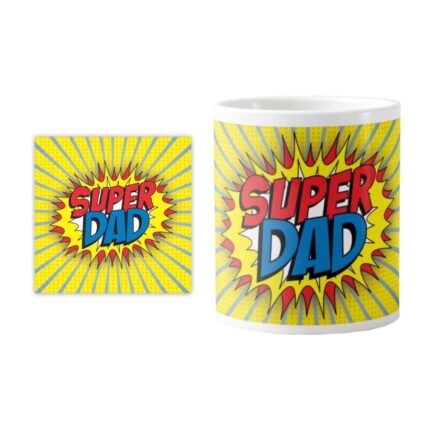 Cute Super Dad Mug - Image 4