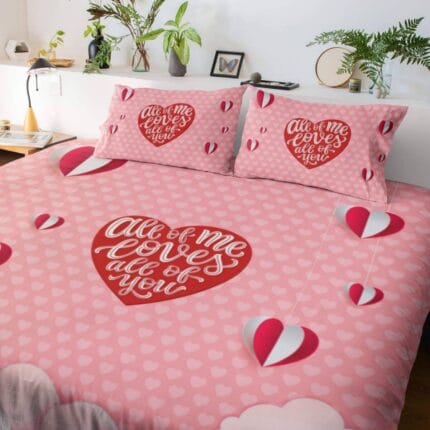 All Of Me Loves all of You Romantic Couple Bedding Set - Image 2