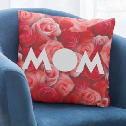 Red Rose Mom Cushion Cover - Image 2