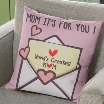 Worlds Greatest Mom Cushion Cover