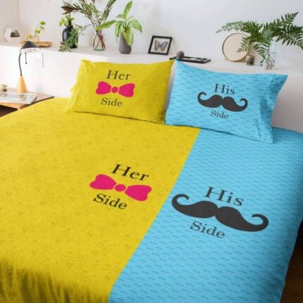 His Side Her Side Baby Side Bedsheet - Image 4
