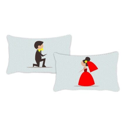 Cute Doodle Couple Bedsheet - Image 5
