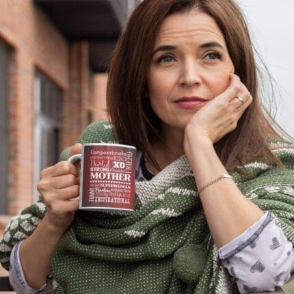 Strong Superwomen Mother Coffee Mug - Image 3