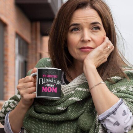 My Greatest Blessings Call Me Mom Coffee Mug - Image 3