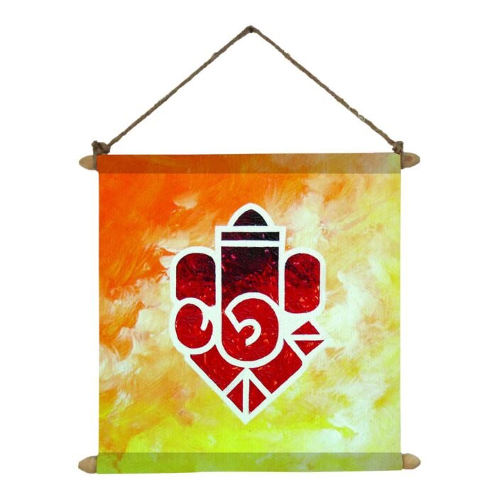 Aesthetic Ganesha Canvas Scroll