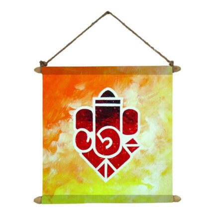 Aesthetic Ganesha Canvas Scroll