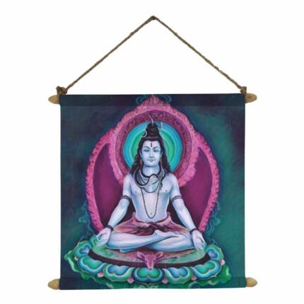 Aesthetic Shiva Canvas Scroll