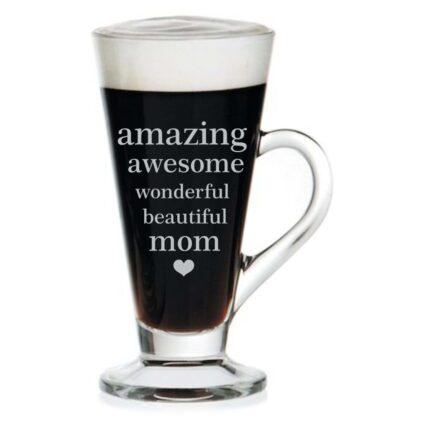 Amazing Awesome Mom Engraved Tea Mug
