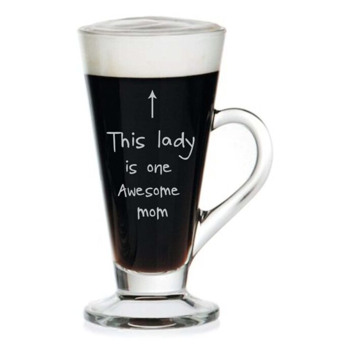 Awesome Mom Engraved Tea Mug
