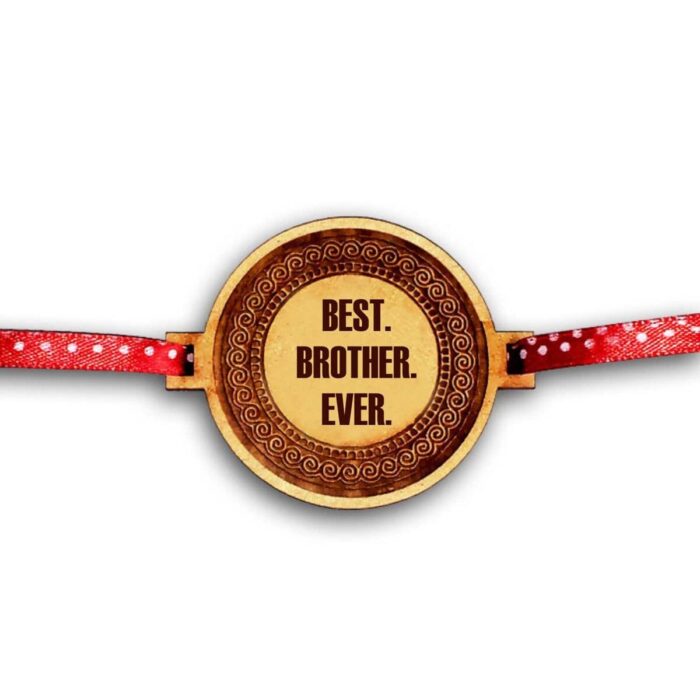 Engraved Best Brother Ever Rakhi